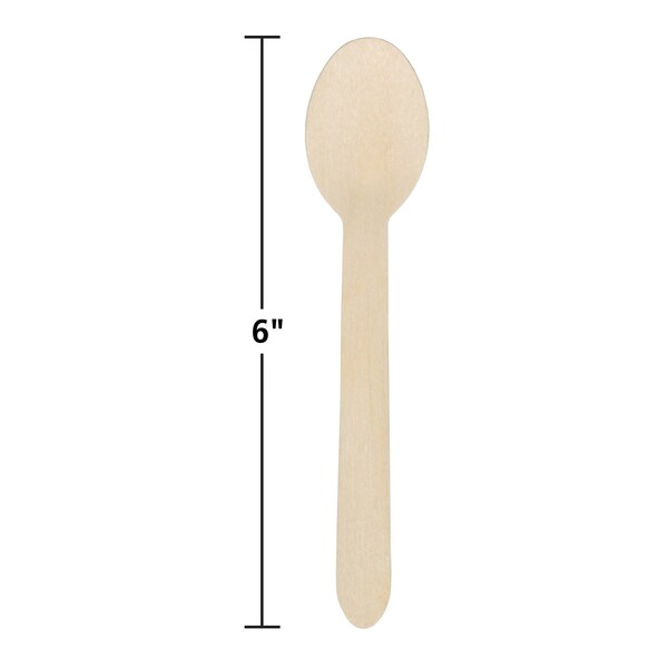 6 Wooden Spoons PK 1000